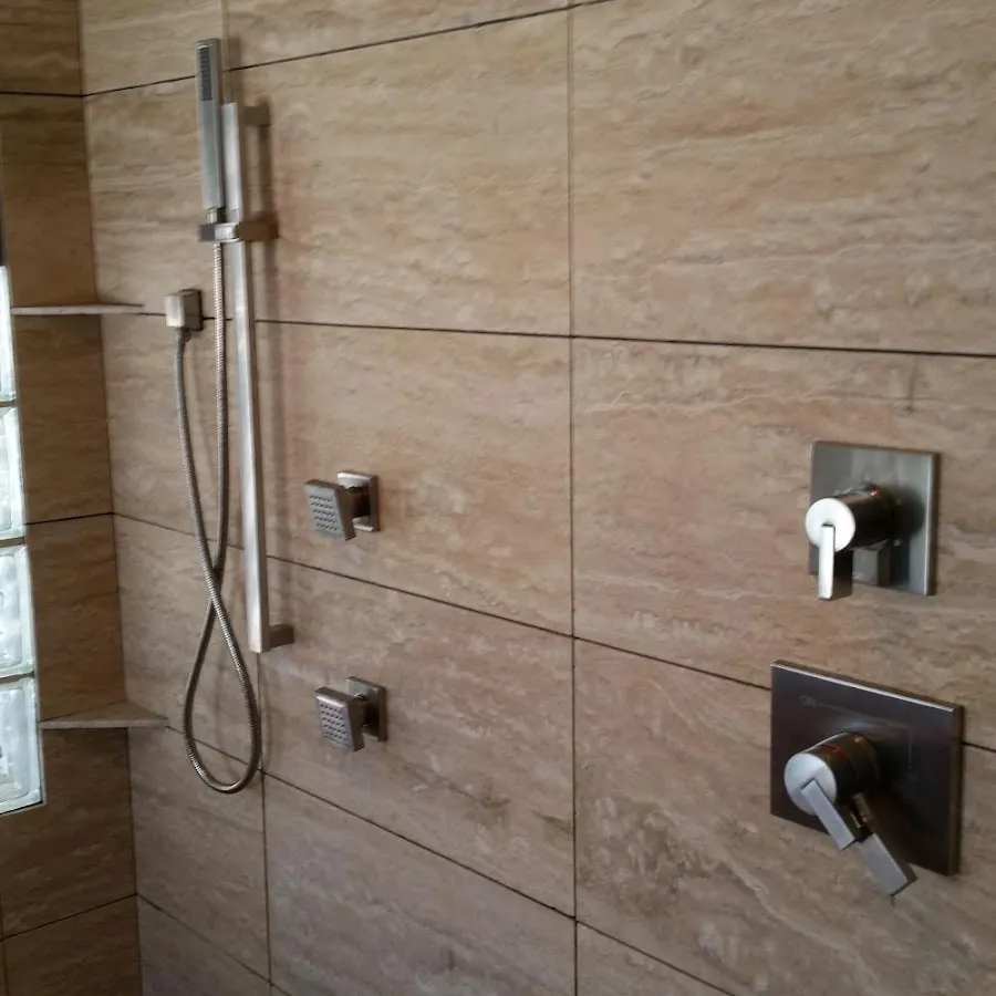 Shower fixture installation for Water Heater Replacement in Donna